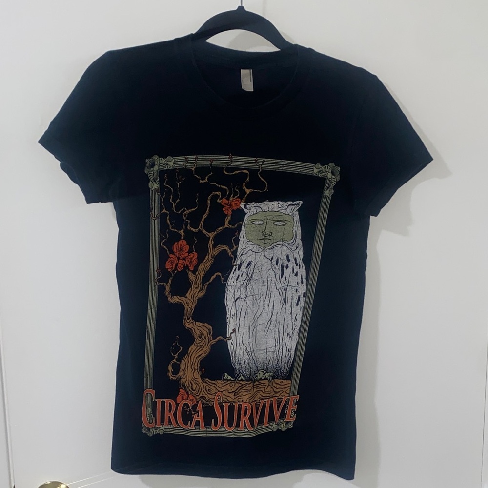 American Apparel Black Circa Survive Band Tee